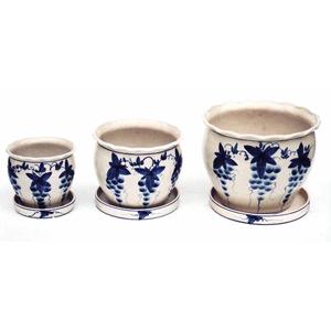 植木鉢皿付3点セット UH03/3DBB