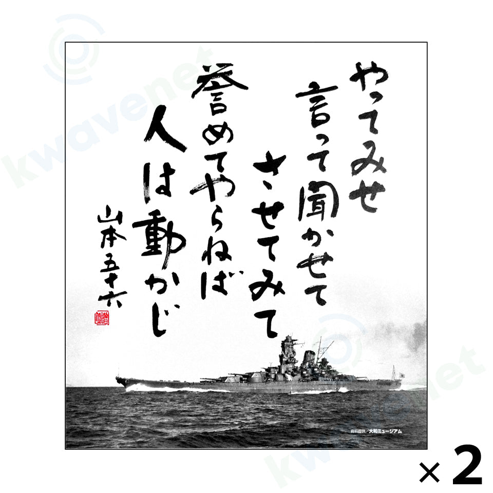 色紙 やってみせ 2枚組