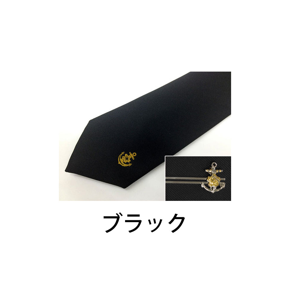 絡み桜錨 ネクタイ・タイピン・カフスセット
