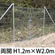 金網門扉 軽量 両開き H1.2m×W2.0m［個人名義：不可］［代金引換：不可］