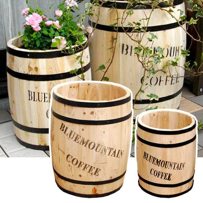 コーヒー樽 プランター 2個組 コーヒーバレル［代金引換：不可］