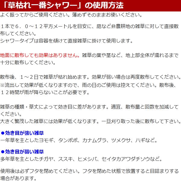 草枯れ一番シャワー