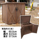天然木製 屋外 収納庫 高さ74cm［代金引換：不可］