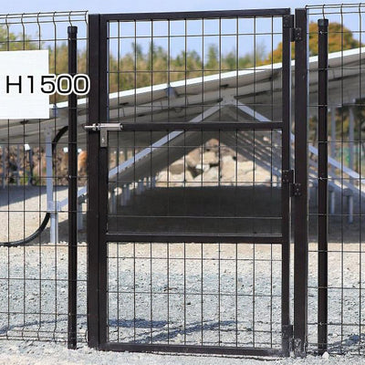片開き 門扉 H1500 ダークブラウン - 西濃運輸営業所で受取［代金引換：不可］